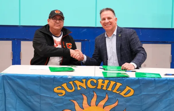 Clint McHugh, Councillor, Sunchild First Nation and Stuart Cullum, President, RDP