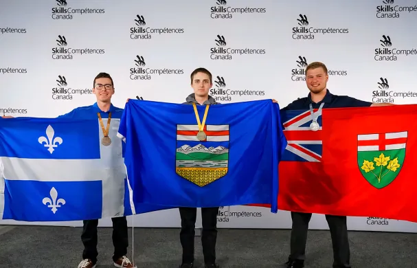 Welding medal winners at 2025 Skills Canada National Championship