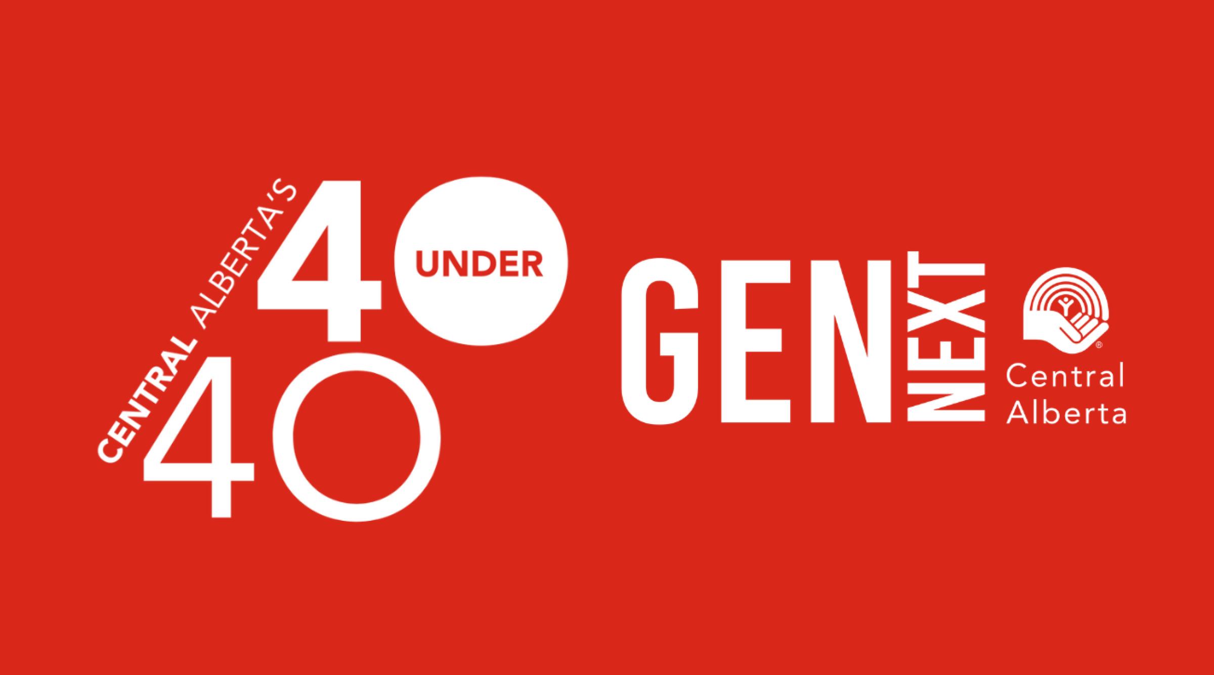 United Way of Central Alberta Top 40 Under 40 graphic