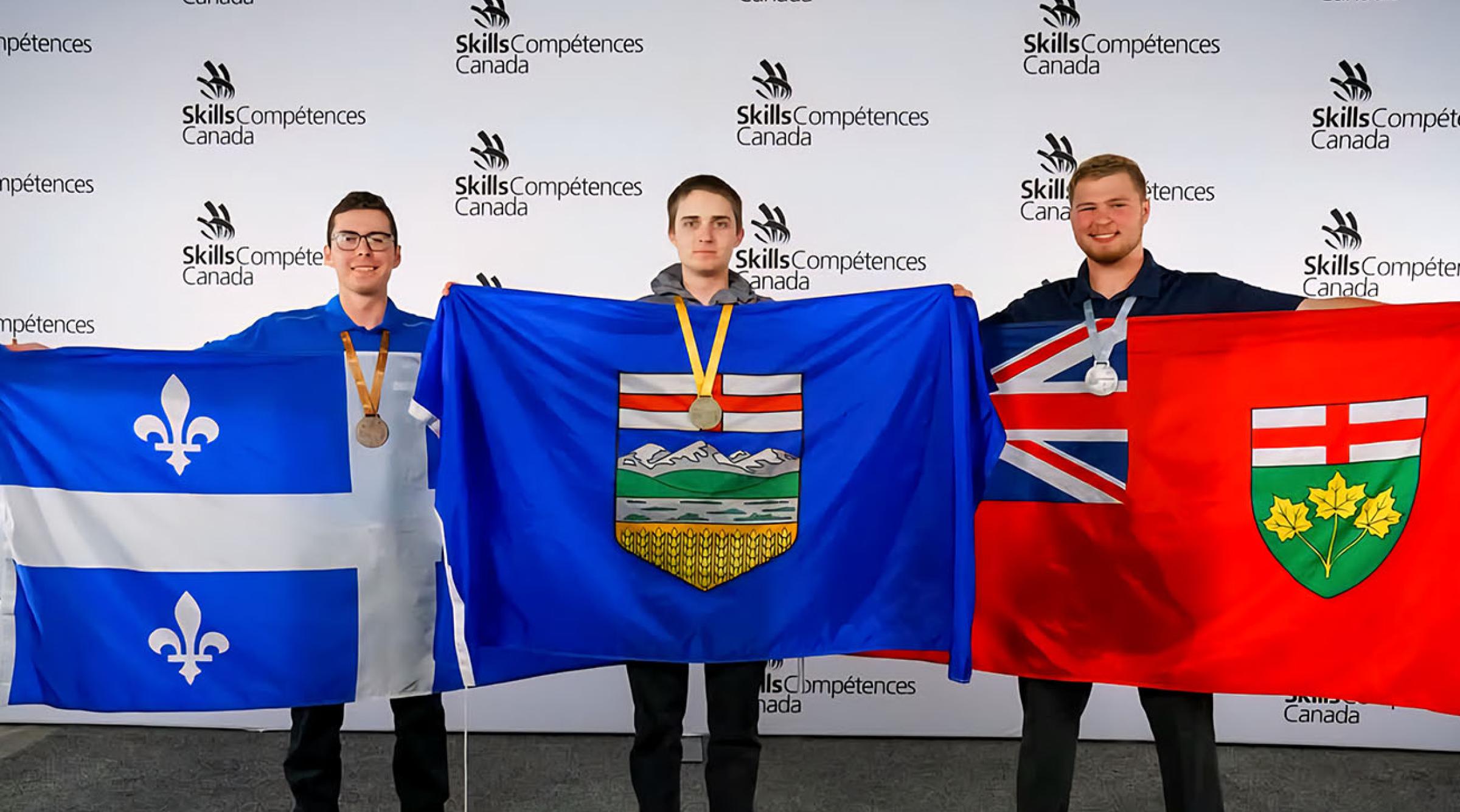 Welding medal winners at 2025 Skills Canada National Championship