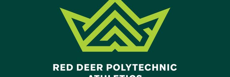 The lime green Crown logo of Red Deer Polytechnic Athletics 
