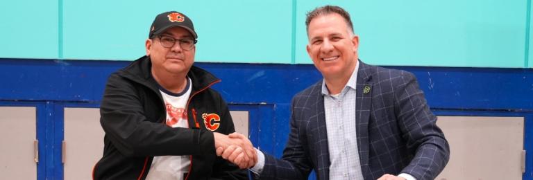 Clint McHugh, Councillor, Sunchild First Nation and Stuart Cullum, President, RDP