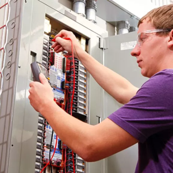 Electrical Apprenticeship student