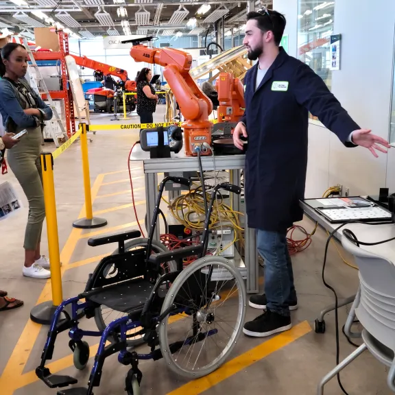 Demonstration of laser scanning in RDP's Centre for Innovation in Manufacturing-Technology Access Centre